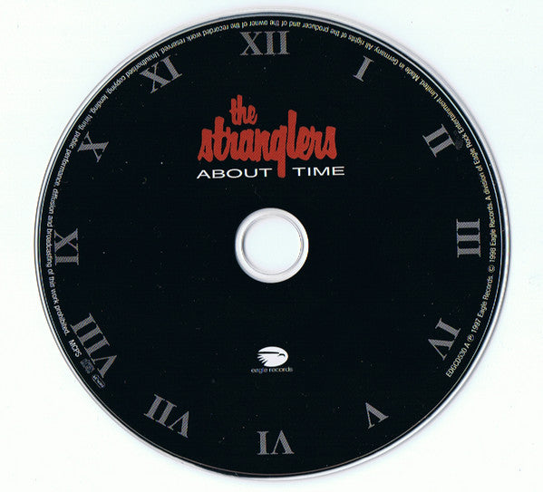 Image of Label Cover of 3xCD - VG+/VG+ - THE STRANGLERS, About Time - Written In Red - Coup De Grace (Eagle Records; EDGCD530, UK 2014 Reissue, Card Slipcase with Jewel Case inside), Signed,  - 3916028C