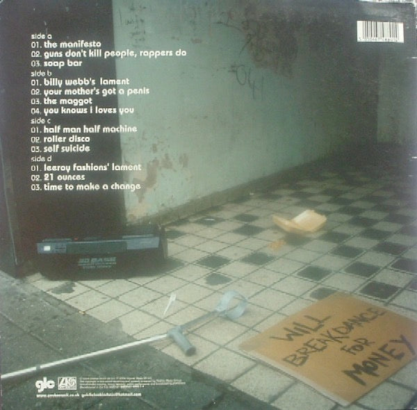 Image of Back Cover of 4614212C: 2xLP - GOLDIE LOOKIN CHAIN, Greatest Hits (Atlantic; 5050467488014, UK 2004, 2 Inners) Sleeve has wear and some damage at edges and corners. Inner split  VG/G+