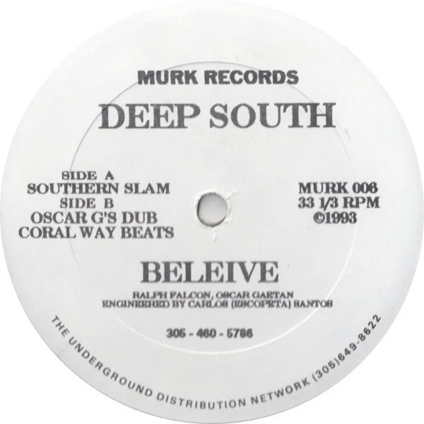 Image of Front Cover of LP - /VG+ - DEEP SOUTH, Believe (Murk Records; MURK 006, US 1993), ,  - 2346035S