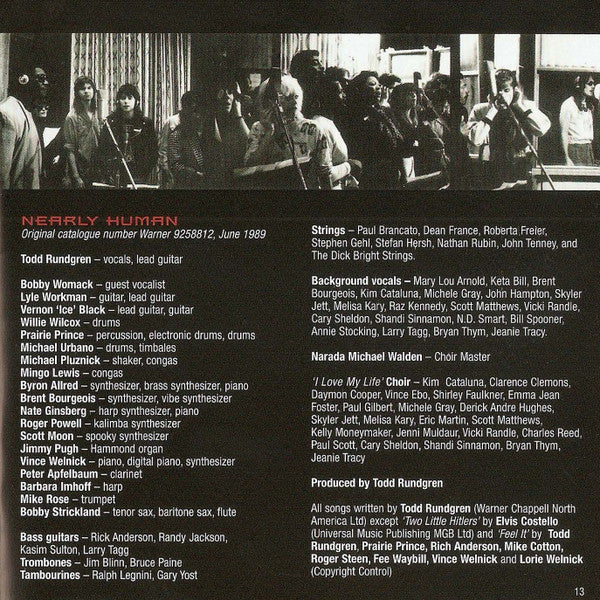 Image of Label Cover of 2xCD - VG+/VG+ - TODD RUNDGREN, A Cappella + Nearly Human + 2nd Wind (Edsel Records; EDSD 2109, UK 2012, Jewel Case), ,  - 2316496C