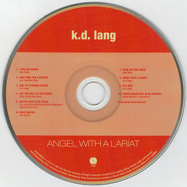 Image of Label Cover of 1853007S: 5xCD - K.D. LANG, Original Album Series (Rhino Records; 8122796503, Europe 2013)   G+/VG