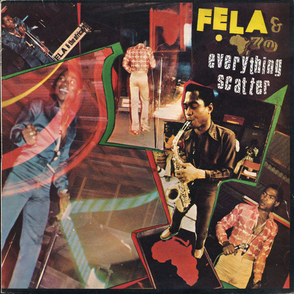 Image of Front Cover of LP - VG+/VG - FELA & AFRICA 70, Everything Scatter (Creole Records; CRLP 509, UK 1977), Strong VG with a few light hairlines.,  - 3826109E