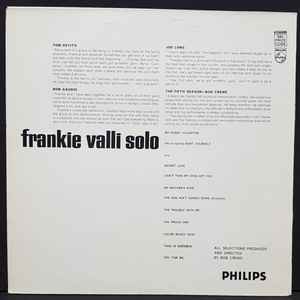 Image of Back Cover of 0626012E: LP - FRANKIE VALLI, Solo (Philips; 6336 008, UK 1970 Reissue, Laminated Sleeve, Stereo)   VG+/VG+