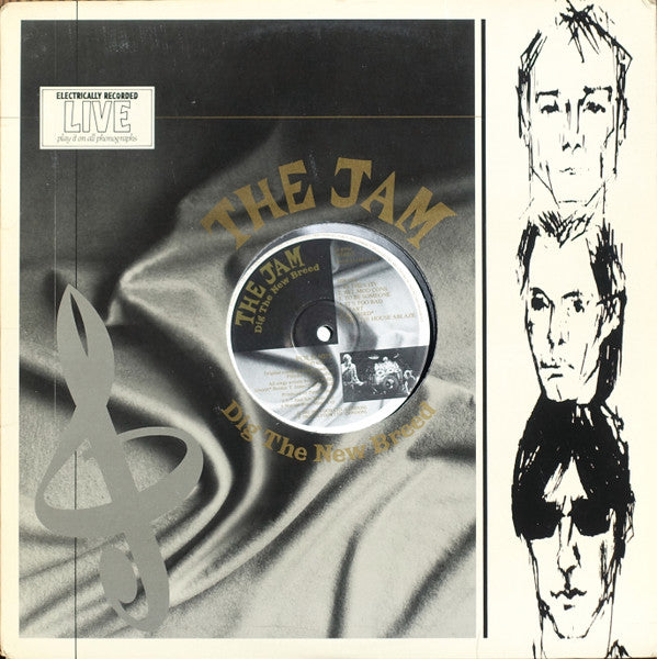 Image of Front Cover of LP - VG/G+ - THE JAM, Dig The New Breed (Polydor; POLD 5075, UK 1982, Die Cut Flipback Sleeve, Die Cut Inner, "ARUN" In Runouts), Lots of light marks ,  - 2216069C