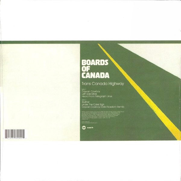 Image of Back Cover of LP - NEW/NEW - BOARDS OF CANADA, Trans Canada Highway (Warp Records; WAP200R, UK 2014, Inner), ,  - 3036097E