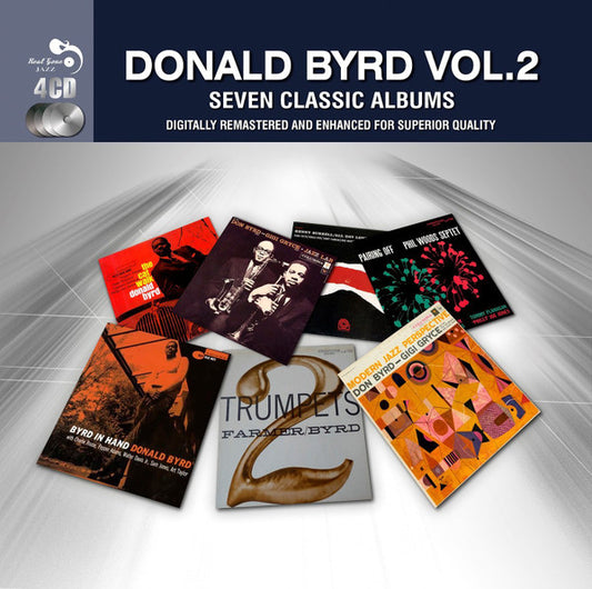 Image of Front Cover of 1853284S: 4xCD - DONALD BYRD, Donald Byrd Vol.2 - Seven Classic Albums (Real Gone ; RGJCD443, Europe 2014, Jewel Case, Booklet)   EX/EX