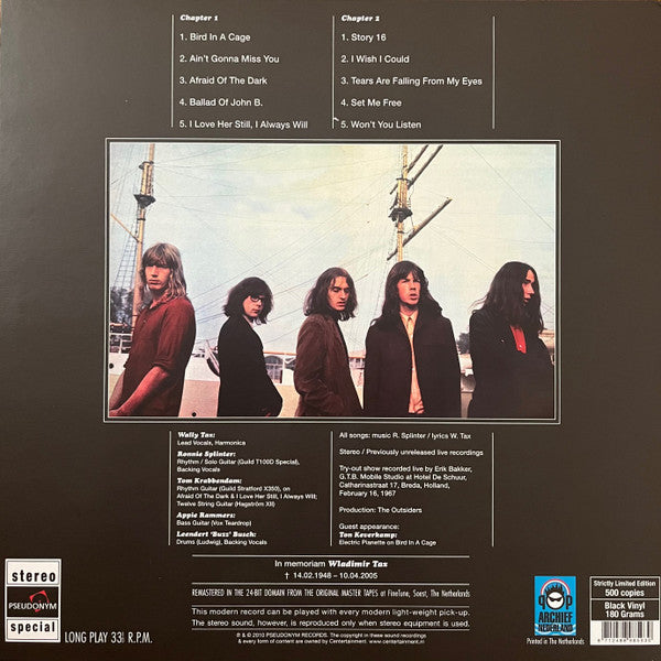 Image of Back Cover of LP - EX/EX - THE OUTSIDERS, Afraid Of The Dark (Pseudonym ; VP99.012, Netherlands 2010, 180 Gram Vinyl, Limited Edition of 500), ,  - 3626271E