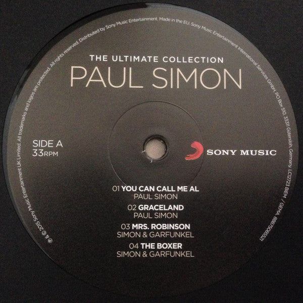 Image of Label Cover of 2xLP - EX/VG+ - PAUL SIMON, The Ultimate Collection (Sony; 88875085521, UK 2015, Gatefold, Booklet), Still In Opened Shrinkwrap With Hype Sticker,  - 4116120C