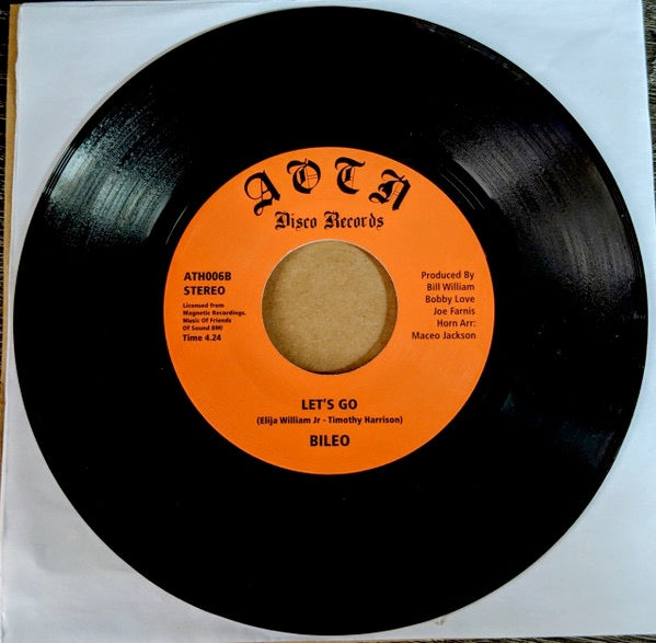 Image of Label Cover of 7" - /EX - BILEO, You Can Win / Let's Go (Athens Of The North; ATH006, UK 2014 Reissue, Plain Sleeve), ,  - 3556037S