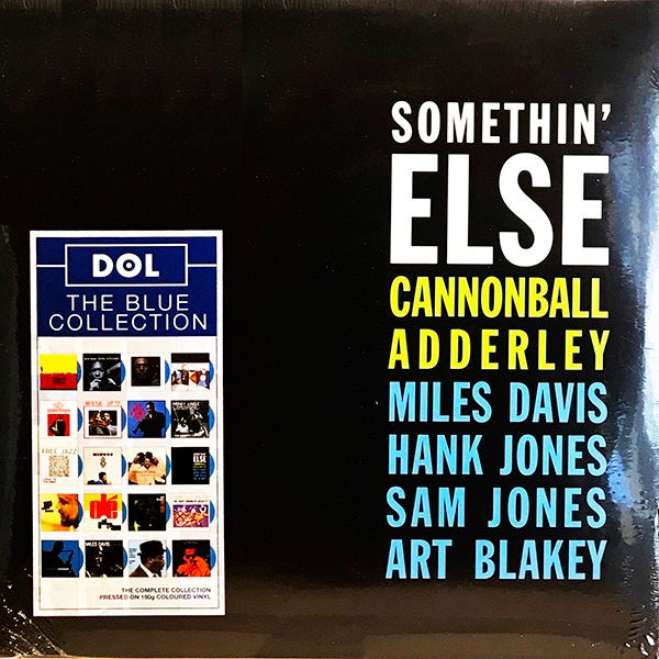 Image of Front Cover of 4714619C: LP - CANNONBALL ADDERLEY, Somethin' Else (DOL; DOL794HB, Europe 2015 Reissue, 180 Gram Blue Vinyl)   NEW/NEW