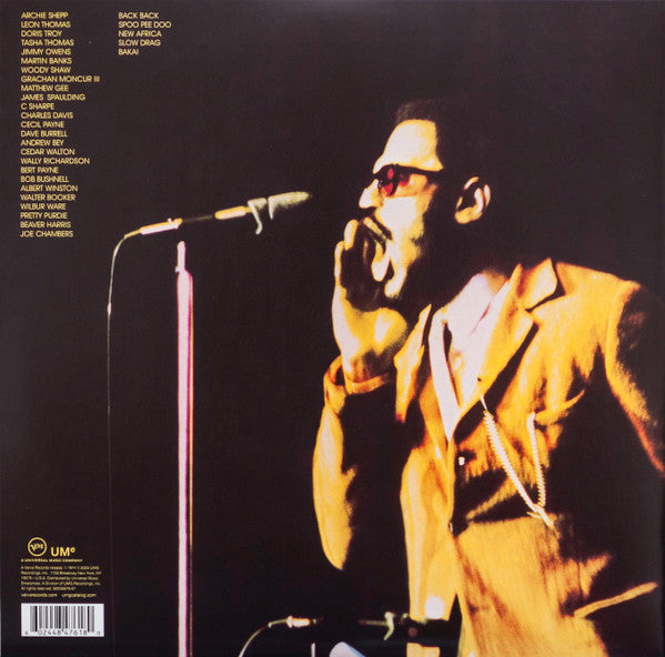 Image of Back Cover of 1933183E: LP - ARCHIE SHEPP, Kwanza (Verve; VBRTMRST01,  2023 Reissue, Gatefold, Verve By Request Series features 180-gram vinylManufactured at Third Man Pressing (mentioned on hype sticker only))   NEW/NEW