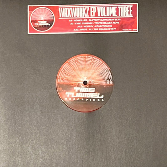 Image of Front Cover of 1913465C: 12" - VARIOUS, Waxworkz EP Volume Three (Time Tunnel Recordings; TUNNEL018, UK 2022, Red Vinyl)   NEW/NEW