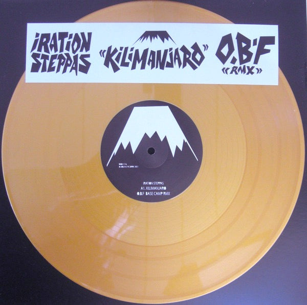 Image of Front Cover of 1933274E: 12" - IRATION STEPPAS, Kilimanjaro (O.B.F Remix) (Dubquake Records; DBQK1216, France 2023, Gold Vinyl)   NEW/NEW