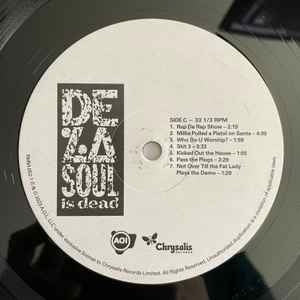 Image of Label of 1933194E: LP - DE LA SOUL, De La Soul Is Dead (Chrysalis Records; RMM-052-1, US 2023 Reissue, Inner)   NEW/NEW