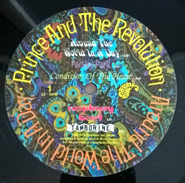Image of Label Cover of LP - VG+/VG+ - PRINCE AND THE REVOLUTION, Around The World In A Day (Paisley Park; 25286-1, Europe 2016 Reissue, Gatefold with Flap, With Balloon Boy Sticker), ,  - 1546191S