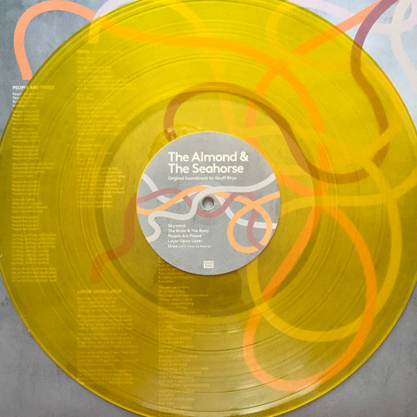 Image of Label Cover of 2xLP - NEW/NEW - GRUFF RHYS, The Almond & The Seahorse (Original Soundtrack) (Rough Trade; RT0389LP, UK 2023, Poster, Numbered, Yellow Translucent Vinyl), ,  - 2736058E