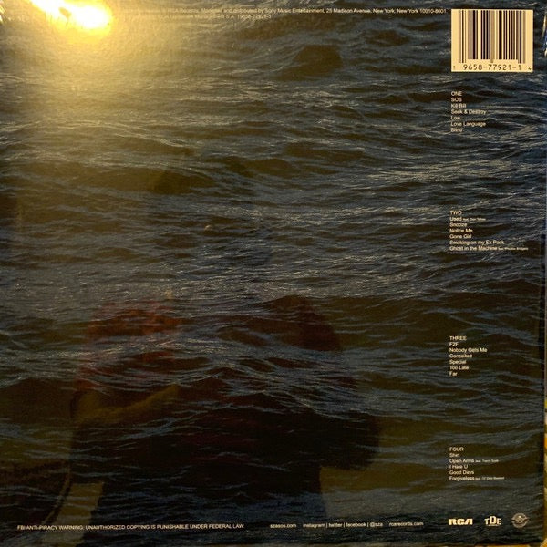 Image of Back Cover of 2xLP - NEW/NEW - SZA, SOS (Top Dawg Entertainment; 19658779211, Europe 2023, 2 Inners & Insert), ,  - 1816312C
