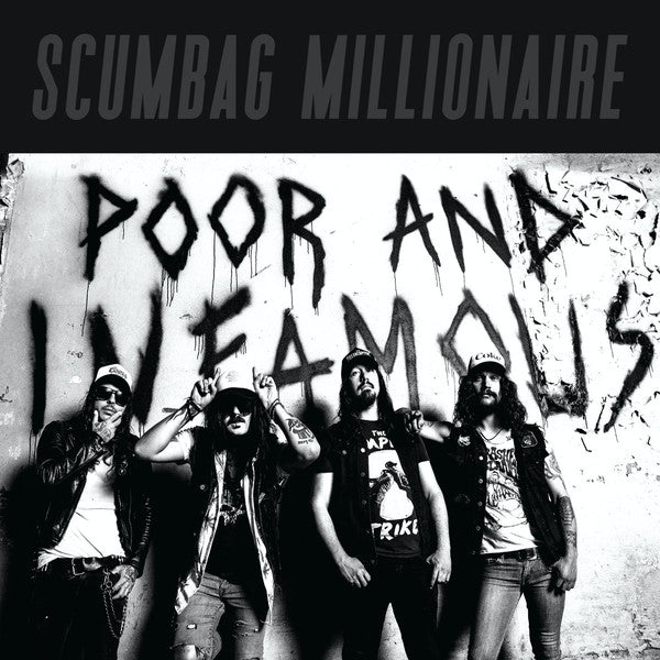 Image of Front Cover of 2023152E: LP - SCUMBAG MILLIONAIRE, Poor And Infamous (Suburban Records ; BURBLP 206, Europe 2020, Metallic Writing On Sleeve, Inner) Still In Shrinkwrap  EX/EX