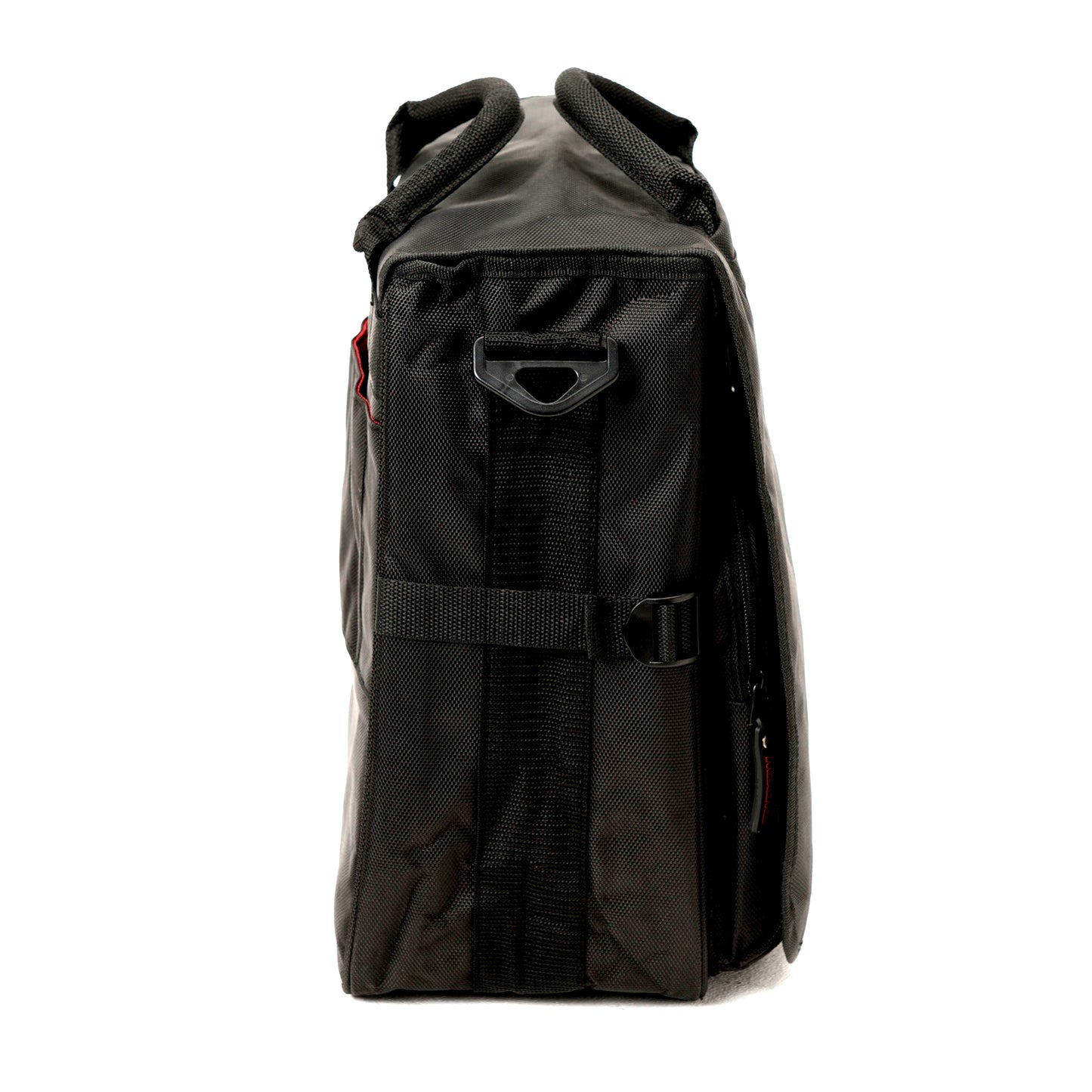 Image of Label Cover of 2013235C: Accessories - FLASHBACK RECORDS BAG, Flashback Embroidered Heavy Duty Record Bag With Shoulder Strap (, Germany 2023, Magma LP 40 II, White Embroided Logo on Black Bag, Fits approx 40 x 12" records)   NEW/NEW