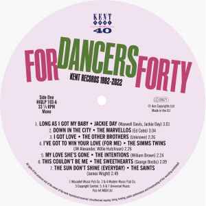 Image of Label Cover of LP - VG+/VG - VARIOUS, For Dancers Forty (Ace Records Ltd.; HIQLP 103, UK 2022, Picture Sleeve, Inner, Green Vinyl), Light marks only,  - 3716225C