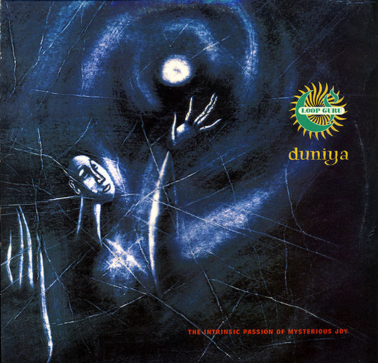 Image of Front Cover of 5124268E: 2xLP - LOOP GURU, Duniya (Nation; NATLP31, UK 1994, Inner) some edge wear and creases to sleeve, light hairlines on vinyl.  VG/VG