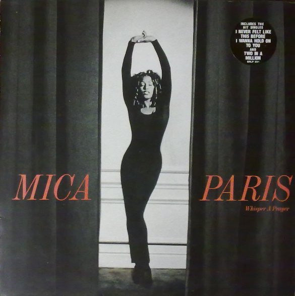 Image of Front Cover of 3114275C: LP - MICA PARIS, Whisper A Prayer (4th & Broadway ; BRLP 591, UK & Europe 1993, Picture Sleeve, Inner) Sleeve hype stickered. Some crease lines, light wear and a small rip at bottom edge  VG/VG