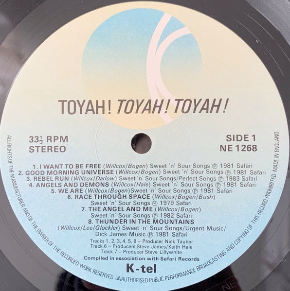 Image of Label Cover of LP - VG/VG+ - TOYAH, Toyah! Toyah! Toyah! (K-Tel; NE 1268, UK 1984, Damont Runouts.), Edge Wear,  - 3446278S