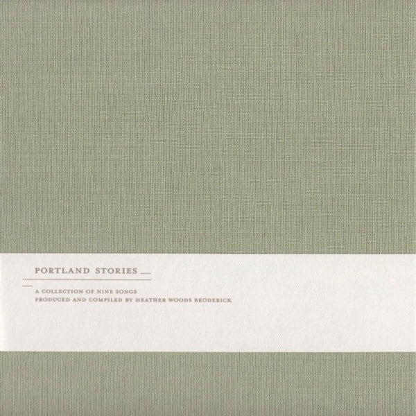 Image of Front Cover of 2133073E: CD - VARIOUS, Portland Stories (Sonic Pieces; Sonicpieces 005, Germany 2009, Textured Gatefold Sleeve, Insert, Limited  165/369) Fabric sleeve with obi style band  EX/EX