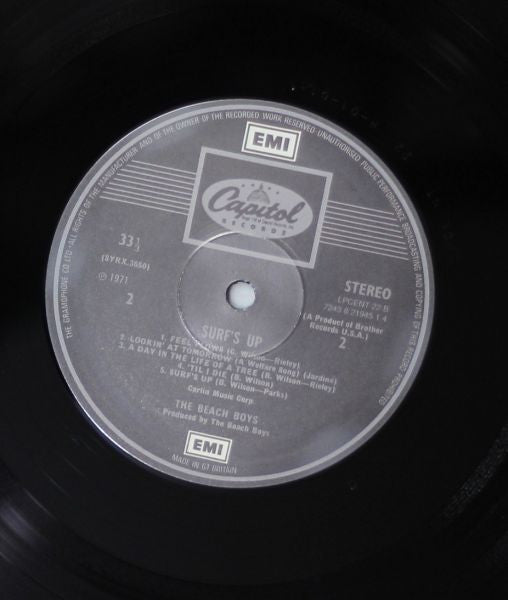 Image of Label Cover of LP - VG/VG - THE BEACH BOYS, Surf's Up (Brother Records; 7243 8 21945 1 4, Europe 1997 Reissue, Limited Edition, Stereo, 180g), ,  - 4246093S