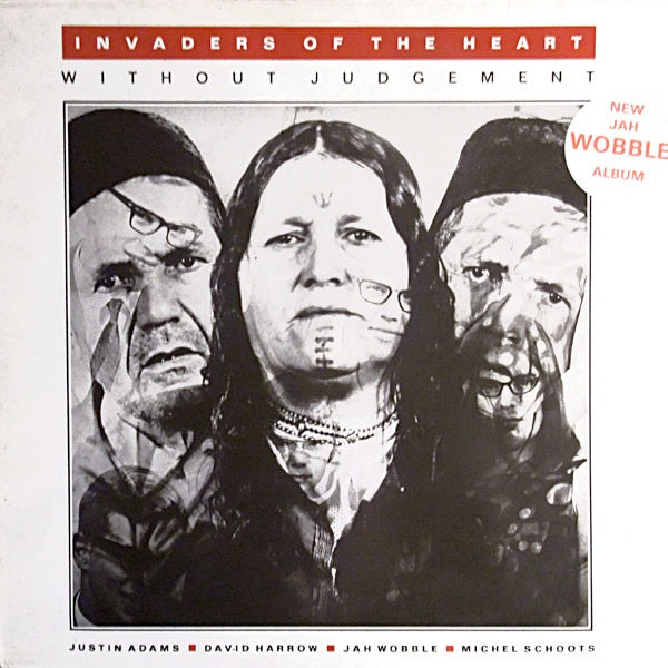 Image of Front Cover of LP - VG/VG - INVADERS OF THE HEART, Without Judgement (KK Records; KK 039, Belgium 1990, Jah Wobble), Light marks, edge wear,  - 3946244S