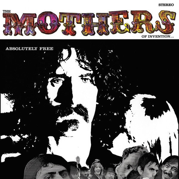 Image of Front Cover of 3544112S: LP - THE MOTHERS OF INVENTION, Absolutely Free (Zappa Records; ZR 3835-1, Europe 2017 Reissue, Gatefold, Booklet, Etched side D, Includes Libretto Booklet, 180g Vinyl) Strong VG, Light marks only, Corner bumps and light edge wear  VG/VG