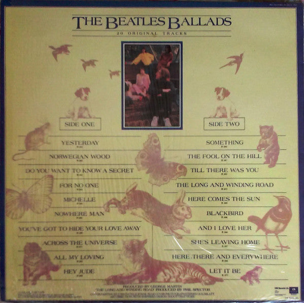 Image of Back Cover of LP - VG/VG - THE BEATLES, Ballads (EMI All Rights Rim; PCS 7214, UK 1980), ,  - 2926042E
