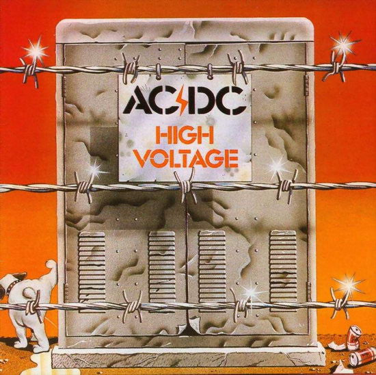 Image of Front Cover of LP - VG/VG - AC/DC, High Voltage (Albert Productions; APLP.009, Australia 1977 Reissue, Blue And Yellow Labels Without Kangaroo), A few light hairlines. Mild edgewear and ringwear. ,  - 3126120E