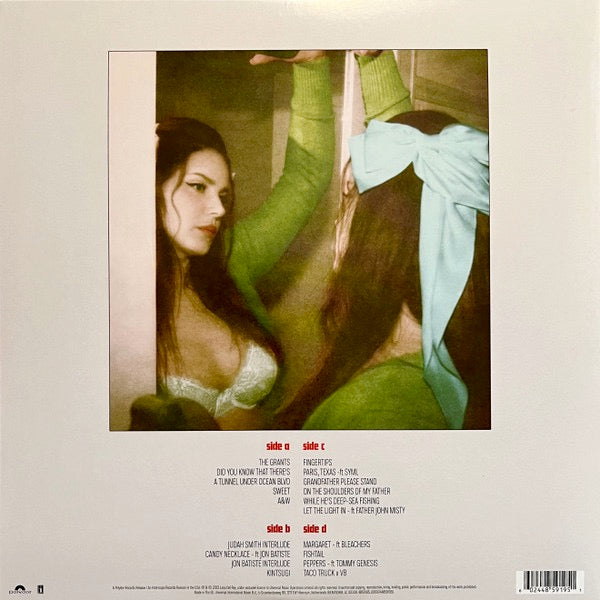 Image of Back Cover of 4915135C: 2xLP - LANA DEL REY, Did You Know That There's A Tunnel Under Ocean Blvd (Polydor; 4859195, Worldwide 2023, Alternative Artwork Gatefold, 2 Inners, Green Vinyl)   VG+/VG+