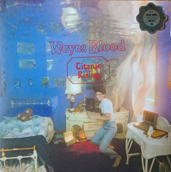 Image of Front Cover of LP - VG/G+ - WEYES BLOOD, Titanic Rising (Sub Pop; SP1232, Europe 2019, Inner), Sleeve has a corner crease.,  - 4116165C
