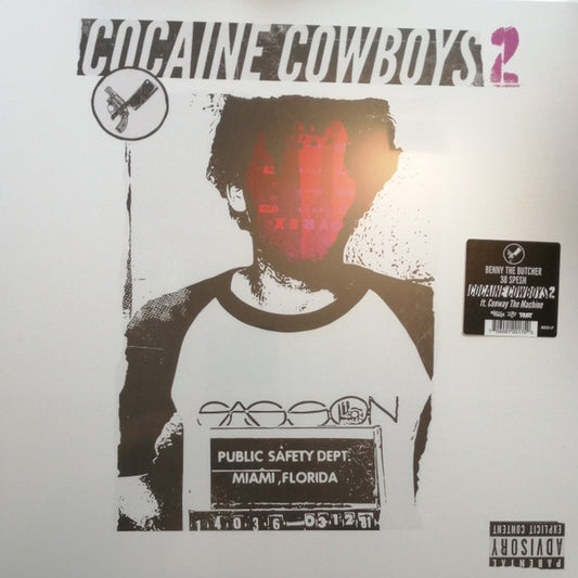 Image of Front Cover of 2313141C: LP - 38 SPESH X BENNY THE BUTCHER, Cocaine Cowboys 2 (Air Vinyl Records; AV023-LP, US 2021 Reissue)   NEW/NEW