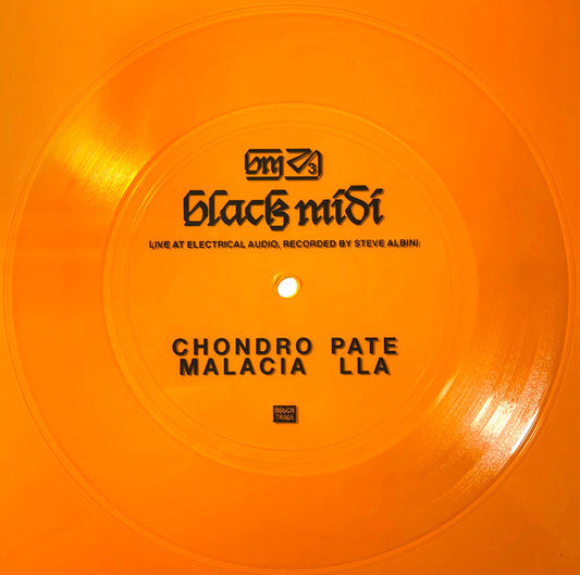 Image of Front Cover of 4855094S: 7" Flexidisc - BLACK MIDI, Chrondromalacia Patella (Live At Electrical Audio) (Rough Trade ; RT0346SE, UK 2022, Flexidisc)   /VG+