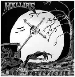 Image of Front Cover of 1724019E: LP - HELLIAS, Night Of Damnation (Nuclear War Now! Productions; ANTI-GOTH 065, US 2007, Stamped White Label, Booklet, Sticker, Silver Vinyl, NO Patch!)   VG+/VG+