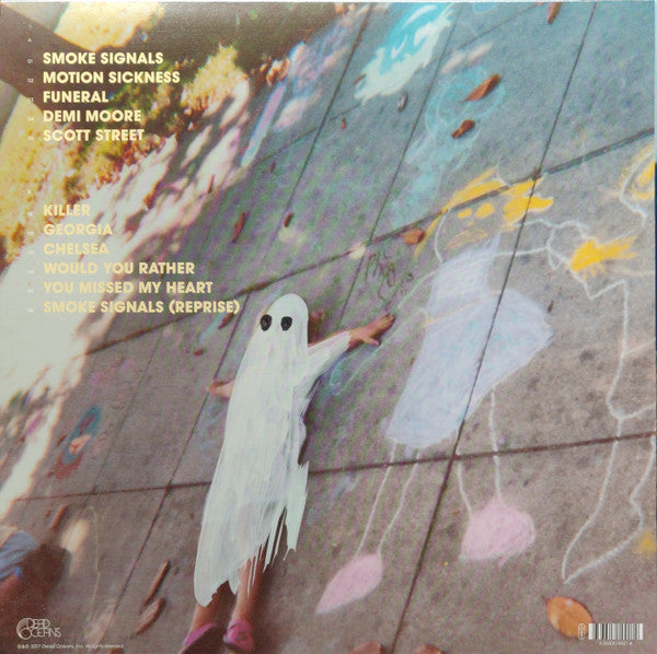 Image of Back Cover of LP - NEW/NEW - PHOEBE BRIDGERS, Stranger In The Alps (Dead Oceans; DOC142LP, US 2022 Reissue, Insert), , Phoebe Bridgers' album Stranger In The Alps features ten haunting, introspective songs, showcasing her unique voice and lyric writing perspective. The album explores personal experiences, with overt references to lost idols and incidents, but also evocative imagery. Bridgers believes her music comes from feeling and aims to be authentic in her songs. The album follows her 2015 sing