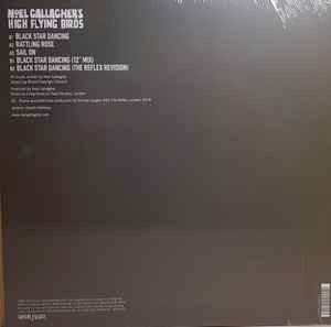 Image of Back Cover of 12" EP - VG+/EX - NOEL GALLAGHER'S HIGH FLYING BIRDS, Black Star Dancing (Sour Mash; JDNC46TC, UK 2019, Picture Sleeve, Black Inner, Pink Vinyl), Still in hype stickered shinkwrap.,  - 3416391C