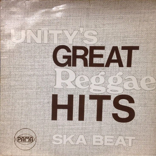Image of Front Cover of LP - VG+/F - VARIOUS ARTISTS, Unity's Greatest Hits (Economy; ECO 7, UK 1969, Laminated Front Flipback Sleeve), Track B1 has two feelable marks, skips. The rest of the album is shiny EX, plays perfect. Clean labels. Light wear on back sleeve, looks amazing.,  - 3016156C