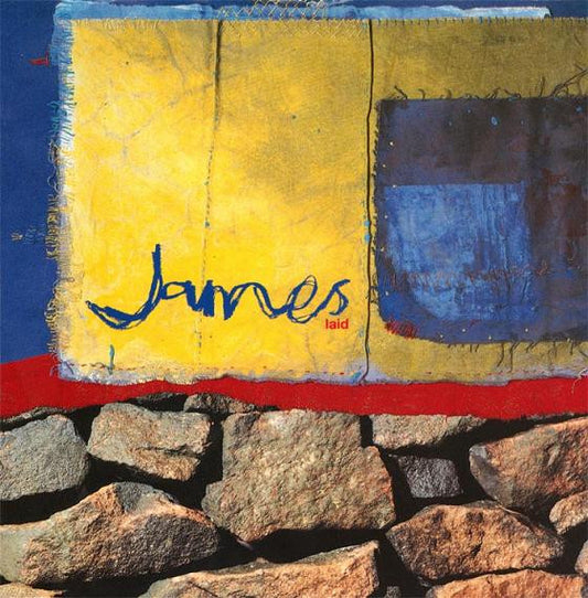 Image of Front Cover of 4624063E: 7" - JAMES, Laid / Wah Wah Kits (Fontana ; JIM 14, UK 1993, Picture Sleeve) Sticker Damage To Sleeve  VG/EX