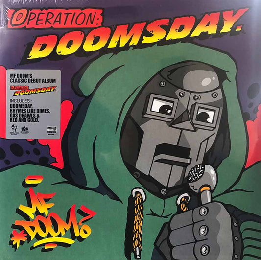 Image of Front Cover of 4214495C: 2xLP - MF DOOM, Operation: Doomsday (Rhymesayers Entertainment; RSE0352-1, US 2023 Reissue)   NEW/NEW