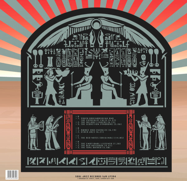 Image of Back Cover of 2xLP - VG+/VG+ - HIEROGLYPHIC BEING, The Red Notes (Soul Jazz Records; SJR LP 394, Europe 2018, Gatefold), ,  - 2946252S