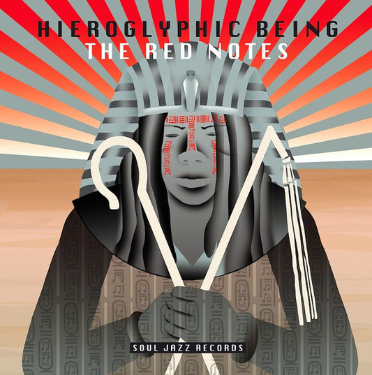 Image of Front Cover of 2xLP - VG+/VG+ - HIEROGLYPHIC BEING, The Red Notes (Soul Jazz Records; SJR LP 394, Europe 2018, Gatefold), ,  - 2946252S