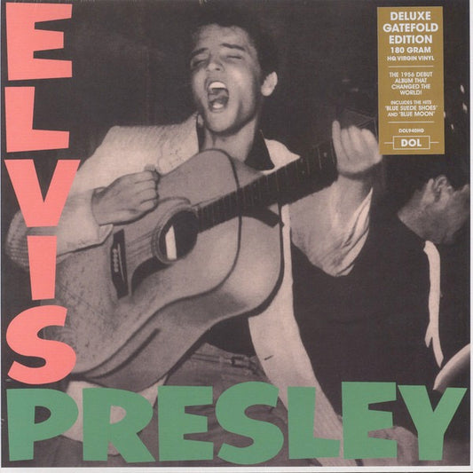 Image of Front Cover of 4854182S: LP - ELVIS PRESLEY, Elvis Presley (DOL; DOL940HG, Europe 2017 Reissue, Gatefold, 180 Gram Vinyl)   NEW/NEW