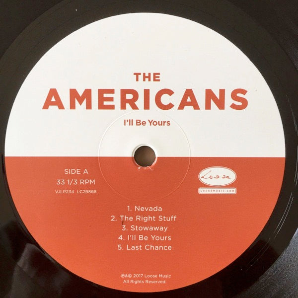 Image of Label Cover of LP - VG/EX - THE AMERICANS, I�ll Be Yours (Loose; VJLP234, USA, Canada & Europe 2017, Insert, 180 Gram Vinyl), Edge Wear, Sleeve Creased,  - 4226284E
