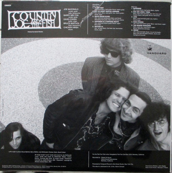 Image of Back Cover of LP - VG+/VG+ - COUNTRY JOE & THE FISH, Electric Music For The Mind And Body (Craft Recordings; CR00024, US 2018 Reissue, Pasteback Sleeve, 180 Gram Vinyl), ,  - 3546214S