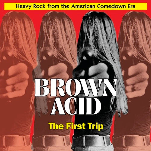 Image of Front Cover of 4733251E: LP - VARIOUS, Brown Acid: The First Trip (Heavy Rock From The American Comedown Era) (RidingEasy Records; EZRDR-049, US 2015, Purple Vinyl)   NEW/NEW