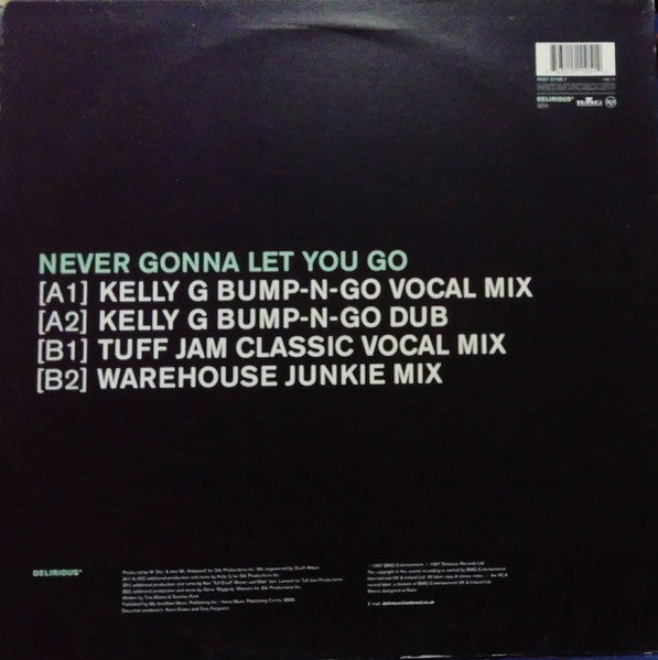 Image of Back Cover of 12" - VG/VG - TINA MOORE, Never Gonna Let You Go (Delirious; 74321 51105 1, Europe 1997, Picture Sleeve), ,  - 4316383C